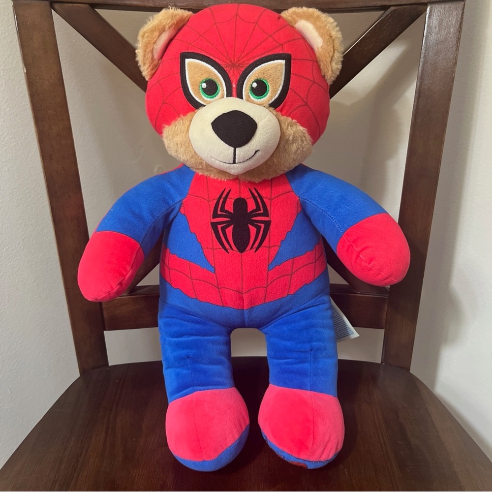 Marvel Red and Blue Spiderman Superhero Plush Bear
